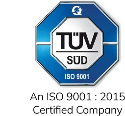 TÜV SÜD — ISO 9001:2015 certified